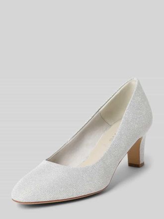 Tamaris Tamaris Pumps mit elegantem Blockabsatz in Silber, Gr&ouml;&szlig;e 38