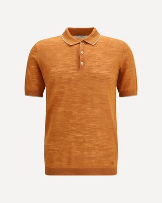 Brooksfield Polo in misto lino Man 48
