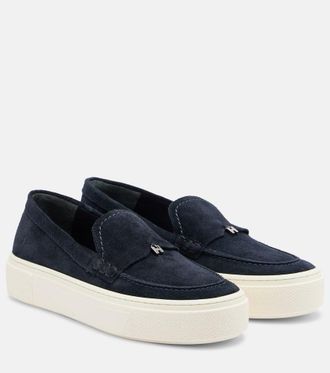 Hogan H705 suede slip-on shoes