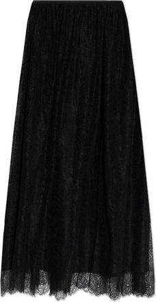 Ulla Johnson Midi-rok met kant - Zwart