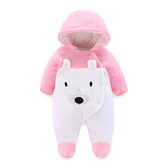 OEM Grenouill&egrave;re - Flanelle - Con Capucha - Para Beb&eacute;s 3-12 Meses - Rosa