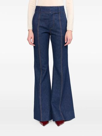 Christy Lynn Rowen cotton jeans - women - Cotton - 10 - Blue