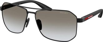Prada PS A53S Zonnebril - Heren - Zonnebrillen - Zwart - 62 MM - Accessoires