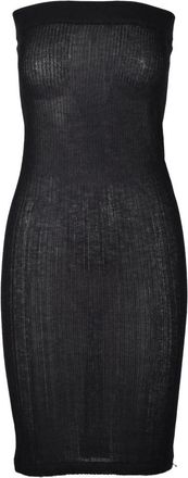 Wild Cashmere Zijde Kasjmier Jurk - Dames - Korte kleedjes - Zwart - XS - Kasjmier - Kleedjes
