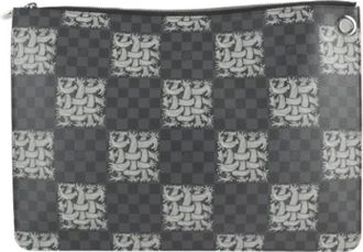 Louis Vuitton Pre-owned Fabric louis-vuitton-bags - Dames - Vintage Clutch - Zwart - ONE Size - Vintage
