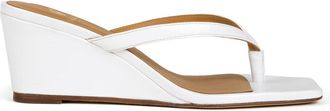 Bobbies Gabrielle Heeled Sandals in Vinyl White at Nordstrom, Size 8.5