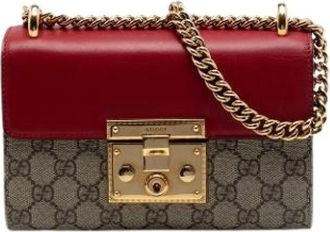 Gucci Pre-owned Crossbody Bag - Dames - Vintage Schoudertas - Beige - ONE Size - Leer - Vintage