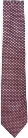Brioni Cravatta con motivo geometrico - Rosso