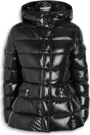 Moncler Barante Quilted Glossed Shell Jacket - Black - 2 (UK 12 / M)