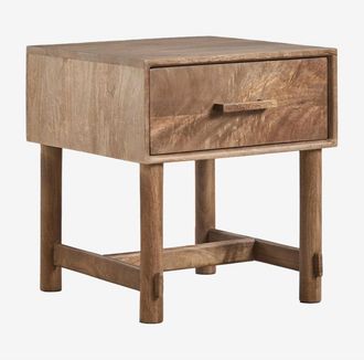 Sklum Mesita de noche 45x45 cm en madera de mango Aloma SKLUM