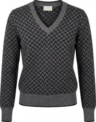 Drumohr Long Sleeve V-Neck Sweater