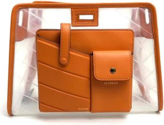 Fendi Pre-owned Leren Clutch - Dames - Vintage Clutch - Oranje - ONE Size - Leer - Vintage
