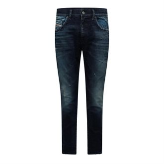 Diesel Mens 2019 D Strukt Slim Fit Jeans in Blue Denim - Size 29W/30L