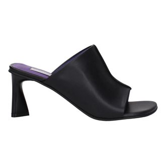 Stella McCartney Sandalen met Stilettohak - Dames - Muiltjes - Zwart - 37 EU - Leer - Schoenen