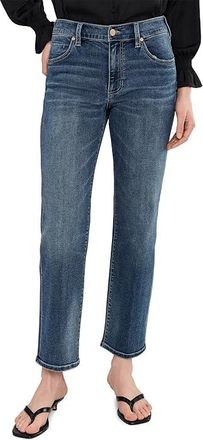 Liverpool L.A. Petite Mid-rise Kennedy Straight Leg Jean 28 Inseam Womens Jeans Oasis : 12P 28, Cotton/Denim/Elastane