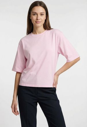 Soyaconcept Rundhalsshirt SOYACONCEPT SC-BANU 231, Damen, Gr. XL, rose, Single Jersey, Obermaterial: 48% Modal, 48% Polyester, 4% Elasthan, unifarben, h&uuml;ftlang, R