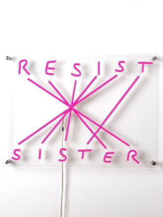 Seletti resist sister led lamp - unisex - Acrylic - One Size - Pink
