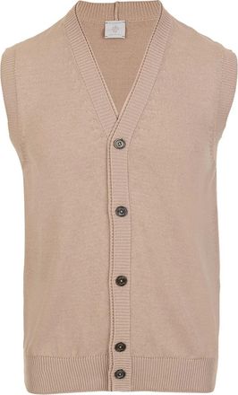 Eleventy buttoned gilet - men - Fabric - M - Neutrals
