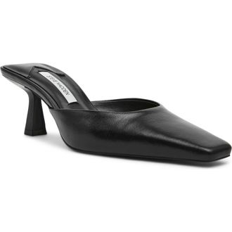 Steve Madden Alyse Mule in Black Leather at Nordstrom, Size 7.5