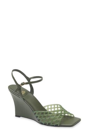 Jeffrey Campbell Bop-It Wedge Sandal in Olive at Nordstrom, Size 9.5