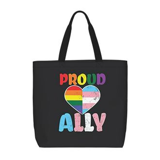 Generic Women Handbag Pride Month Lgbtq Gay Pride Ally Tote Bag Waterproof Fashion Shopping Bags, For Daily, Holiday, Christmas, Swim, Birthday
