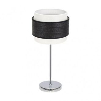 Fabrilamp Sobremesa Myriam 1xe14 Cromo/madera Negra 47x18x18 Cm