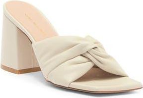 Stuart Weitzman Glamknot 85 Slide Sandal in Oat at Nordstrom Rack, Size 7.5