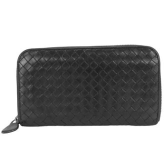 Bottega Veneta Pre-owned Intrecciato Long Wallet (bi-fold) - unisex - Bottega Veneta Vintage - Vintage Wallets - Black - ONE SIZE - Pre-owned