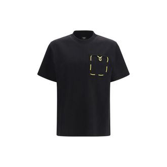 Fendi Black Cotton Mens T-Shirt