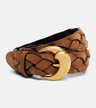 Etro Braided suede belt