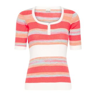 Ichi Ichi - Trui met ronde hals - Dames - Truien - Veelkleurig - Maat: S