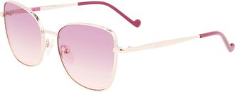 Liu Jo Ros&eacute;goud Junior Zonnebril - unisex - Zonnebrillen - Roze - 52 MM - Accessoires