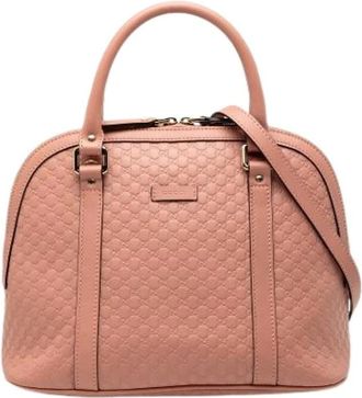 Gucci Pre-owned Handbags, female, Pink, Size: ONE SIZE Pre-owned The Dome