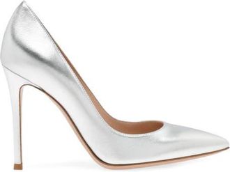 Gianvito Rossi Gianvito 105 Pumps in Metallic Silver at Nordstrom, Size 40.5