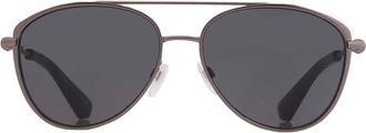 Burberry Dark Grey Pilot Unisex Sunglasses BE3157 131687 59