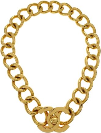 Chanel Collana con pendente CC 1996 - Oro