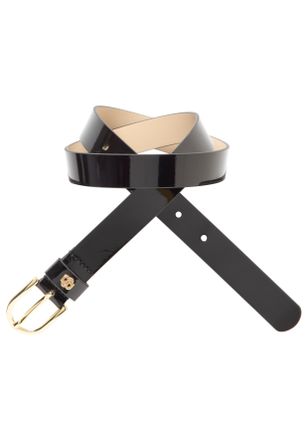 HUGO BOSS Lederg&uuml;rtel BOSS Scarlet-BB Sz25, Damen, Gr. 100, schwarz 001, Leder, leicht gl&auml;nzend, unifarben, G&uuml;rtel Lederg&uuml;rtel, mit Double-B-Logo