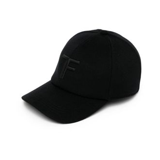 Tom Ford Cashmere Cap - Heren - Petten - Zwart - L - Wol - Accessoires
