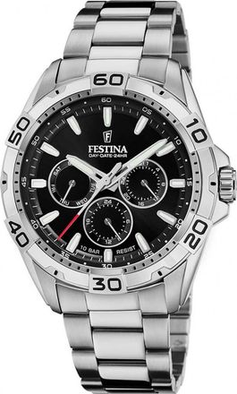 Festina F20623-5 Mens Multifunction Watch - Silver - One Size