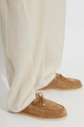 Tod's Suede Loafers Shoes, Womens, Brown