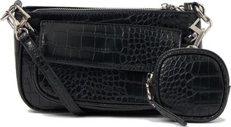 Urban Originals A Little Crazy Croc Shoulder Bag in Black at Nordstrom Rack