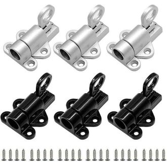 OEM Cerradura Autom&aacute;tica Para Puerta, Juego De 6 Cerraduras De Aluminio Para Puerta, Cerradura Para Ventana, Cerradura Peque&ntilde;a Y Gruesa Con Tornillos, Pes