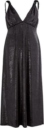 Lardini Elegante Zwarte Polyester Jurk - Dames - Casual kleedjes - Zwart - S - Polyester - Kleedjes