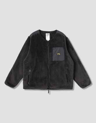 Stan Ray Mens Fleece Cardigan - Black - Size: 42
