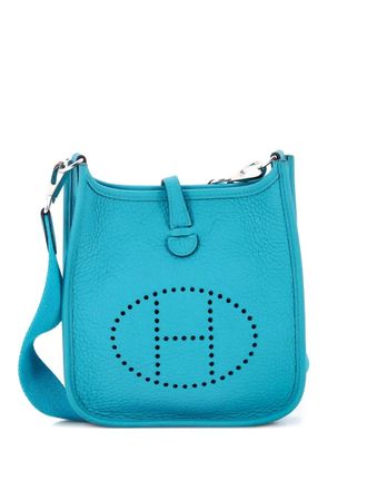 Herm&egrave;s Evelyne Bag Gen III Clemence TPM crossbody bag - women - Calf Leather - One Size - Blue