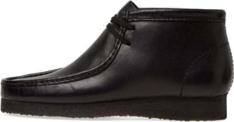Clarks Klassieke Wallabee Boot - Heren - Veterlaarzen - Zwart - 43 EU - Leer - Schoenen