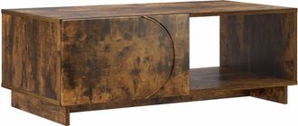 vidaXL Mesa De Centro Roble Ahumado 95 X 50,5 X 35 Cm Vidaxl