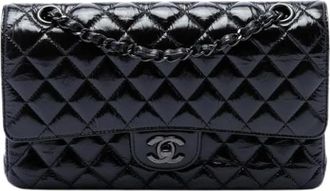 Chanel Pre-owned Double Flap Schoudertas - Dames - Vintage Schoudertas - Zwart - ONE Size - Leer - Vintage