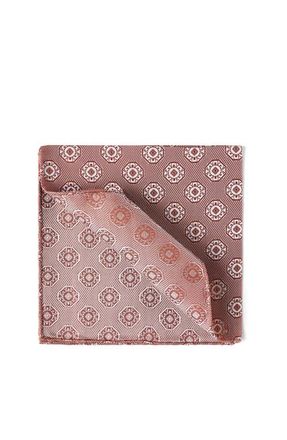 Brunello Cucinelli Pocket square with pattern in Salmon at Nordstrom