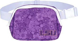 ZooZatZ LSU Tigers Floral Print Fanny Pack in Purple at Nordstrom